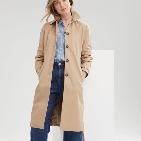 Tan Belted Trench Coat - Picture 2 of 7